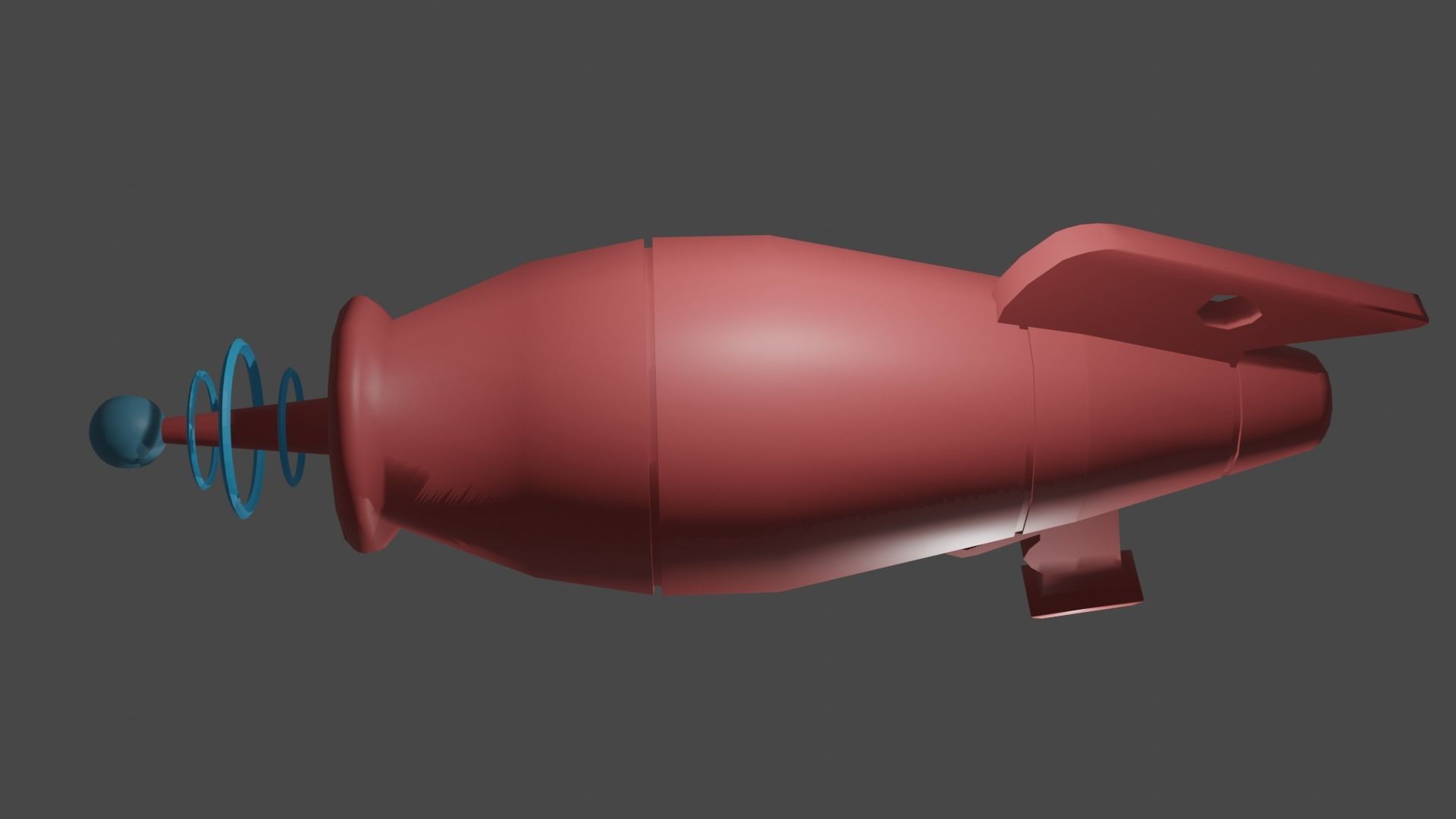 vector alien gun low poly Low-poly 3D model_13