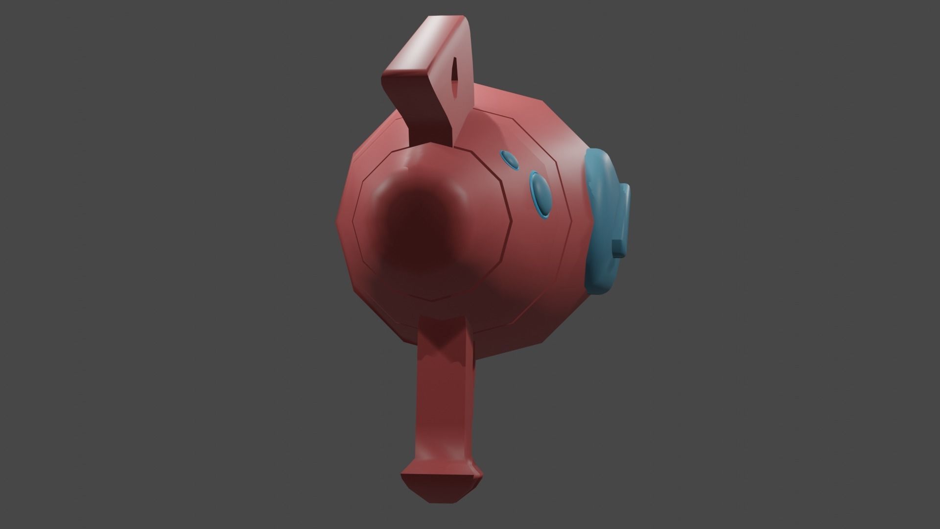 vector alien gun low poly Low-poly 3D model_18