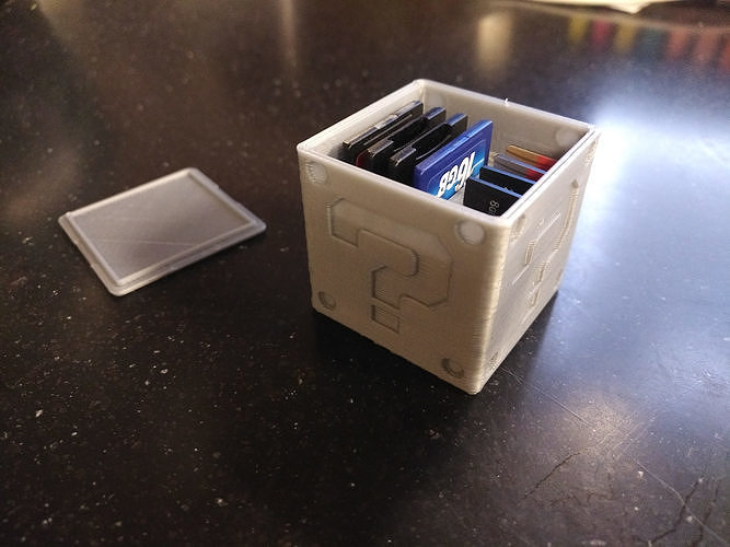 Question Mark SD and Micro SD Cardholder 3D print model