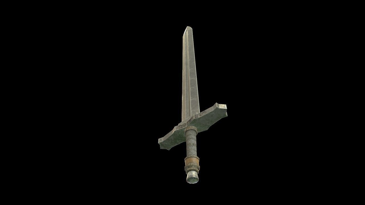 Low-poly Sword Low-poly 3D model_3