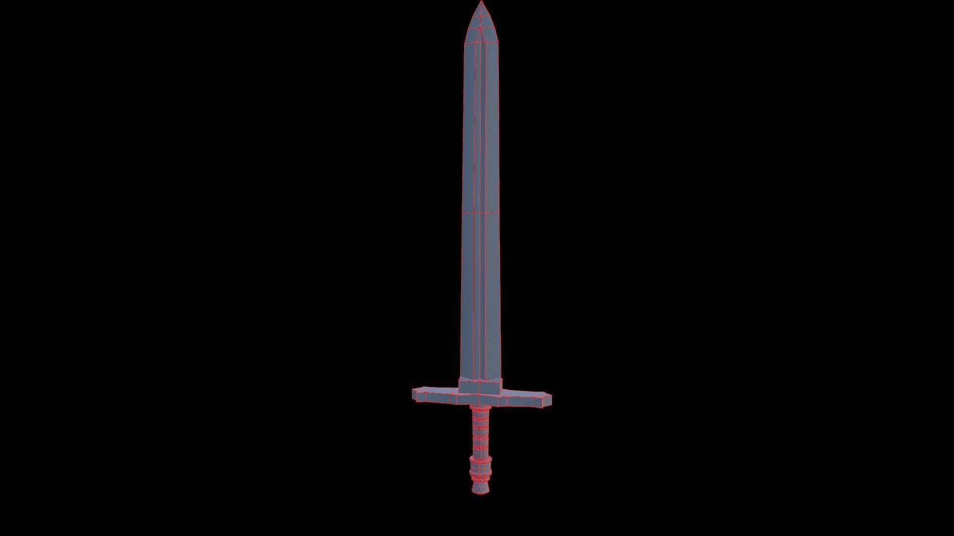 Low-poly Sword Low-poly 3D model_12