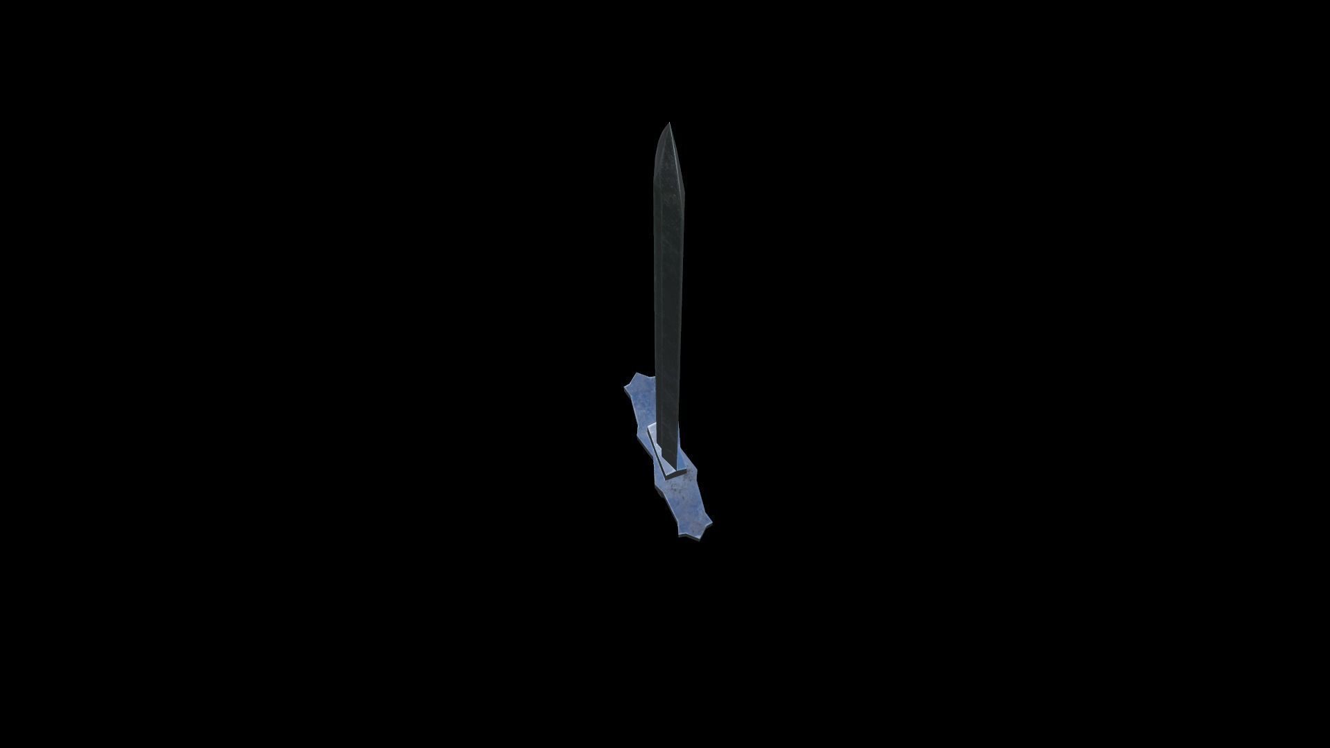 Low-poly Sword Low-poly 3D model_10