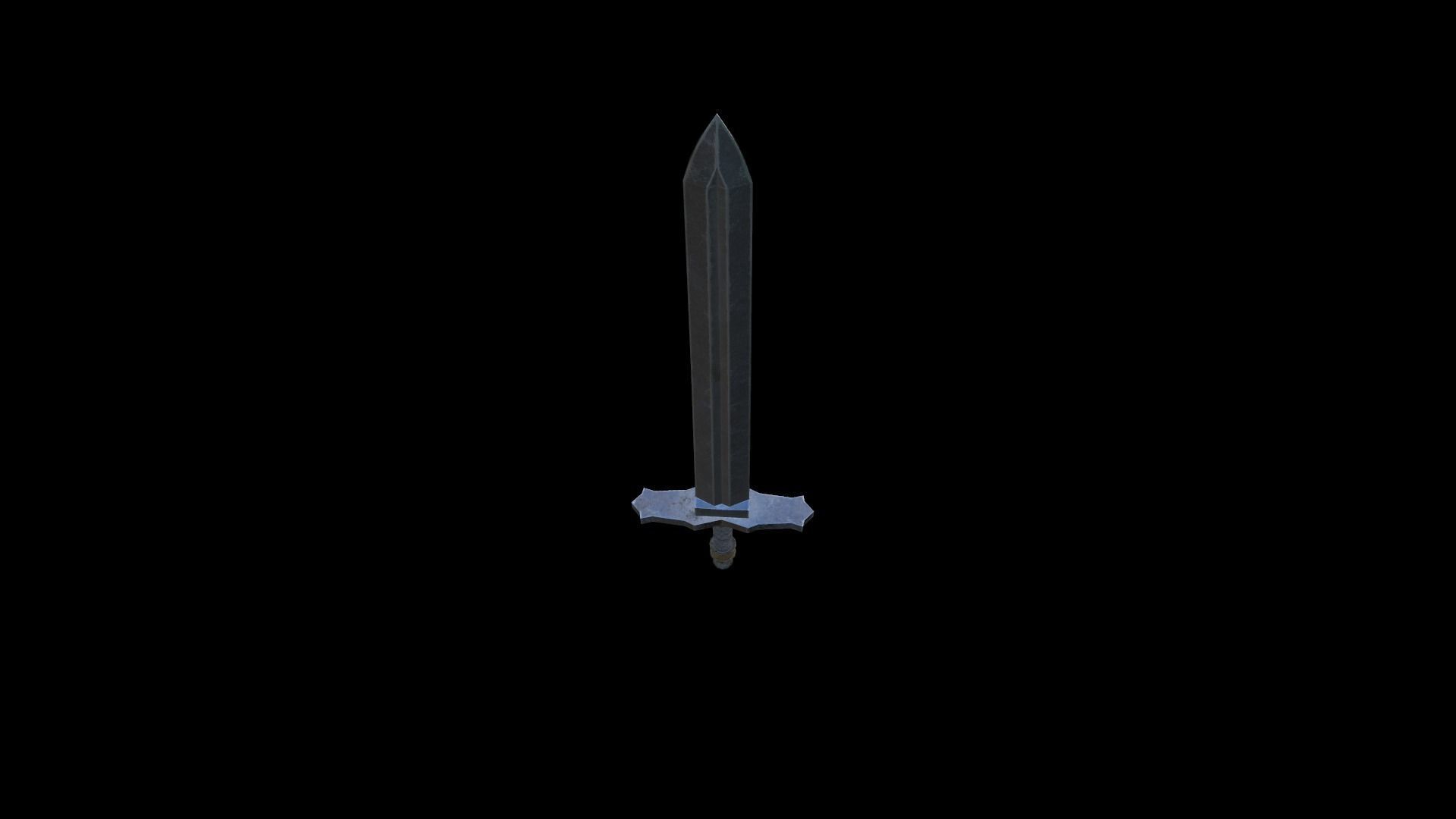 Low-poly Sword Low-poly 3D model_6