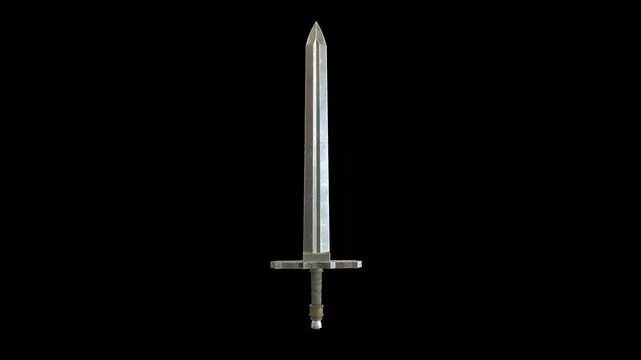 Low-poly Sword Low-poly 3D model_0