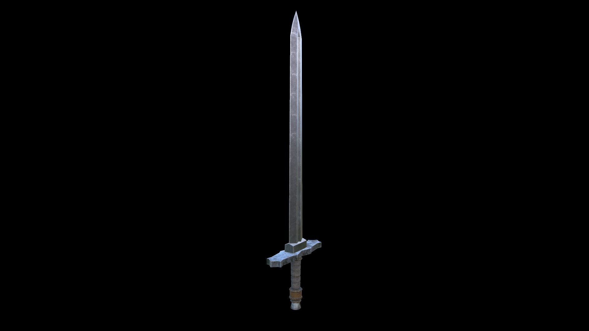Low-poly Sword Low-poly 3D model_8