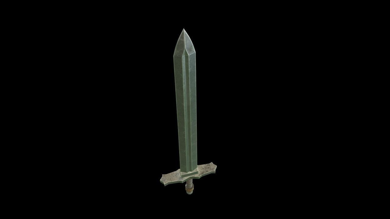 Low-poly Sword Low-poly 3D model_2