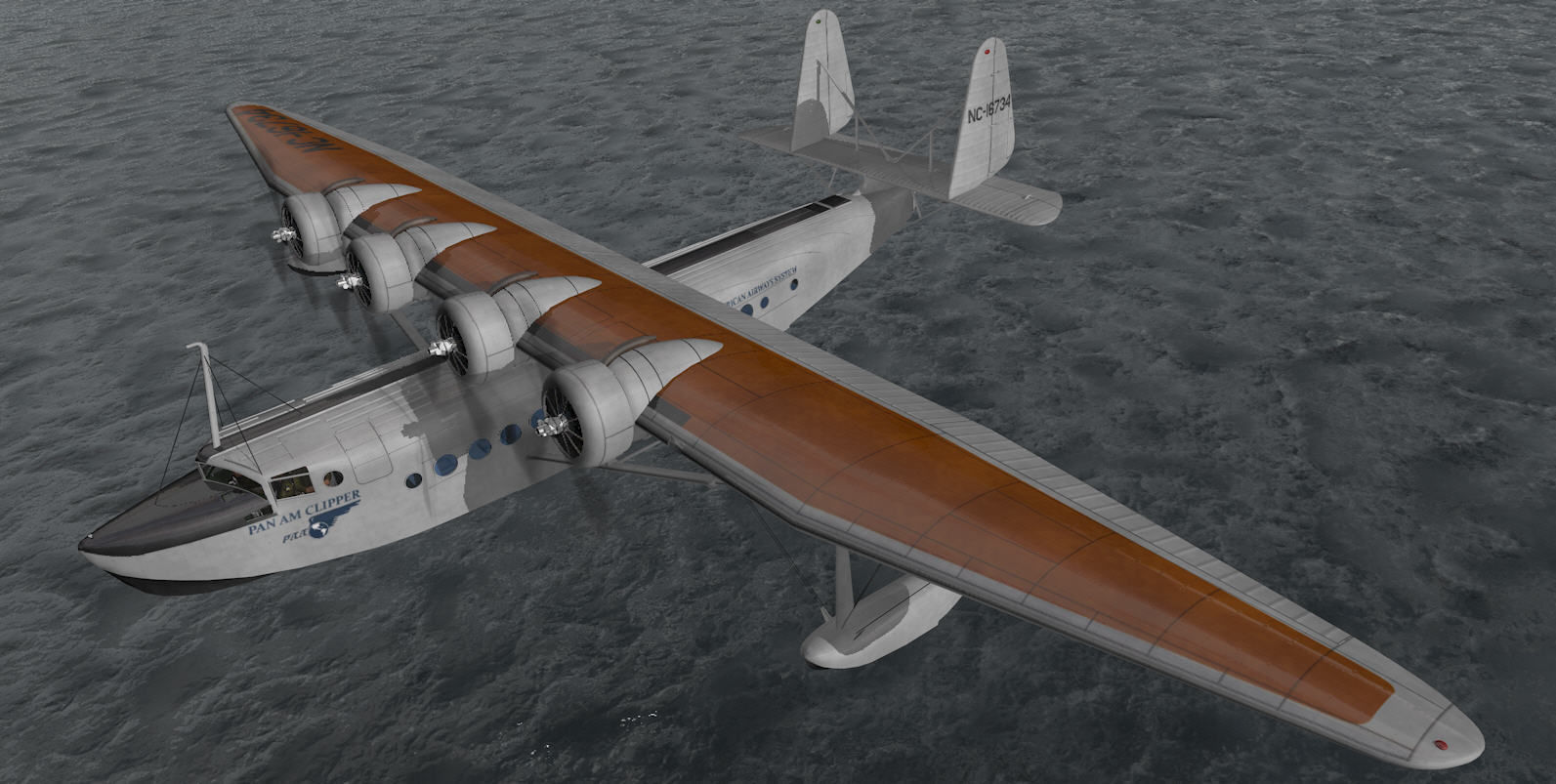 Sikorsky S-42 Pan Am Clipper 3D model_9