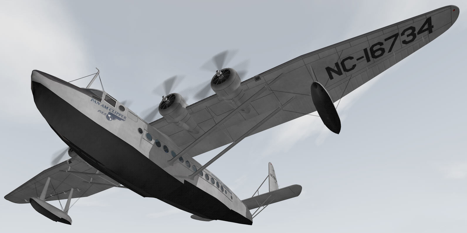 Sikorsky S-42 Pan Am Clipper 3D model_10