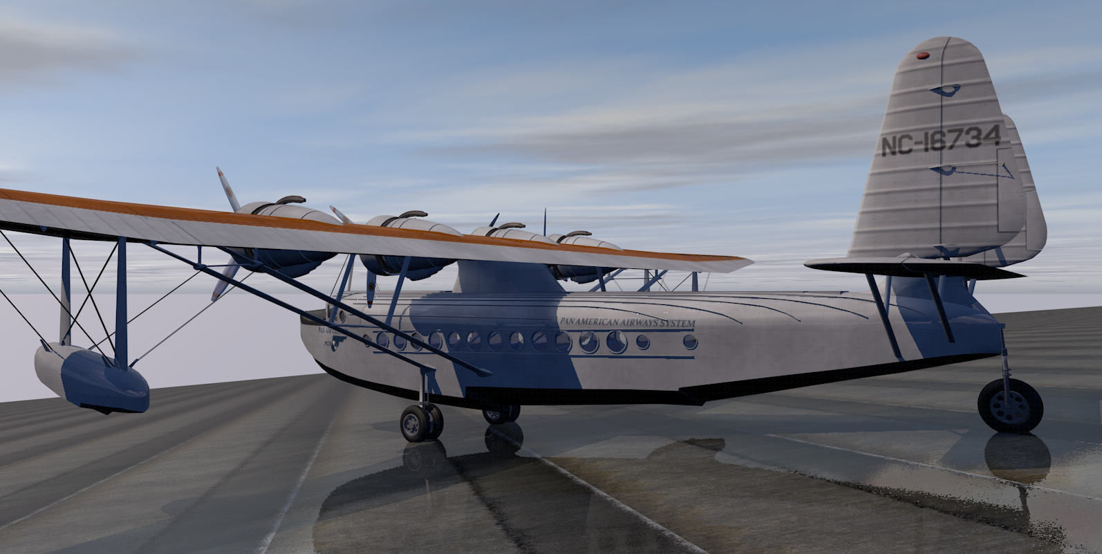 Sikorsky S-42 Pan Am Clipper 3D model_3