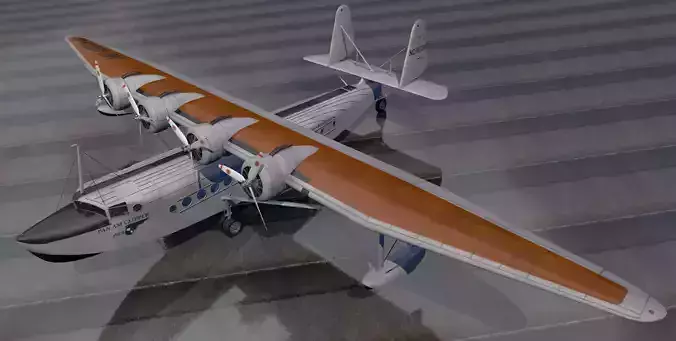 Sikorsky S-42 Pan Am Clipper 3D model Sikorsky S-42 Pan Am Clipper 3D model