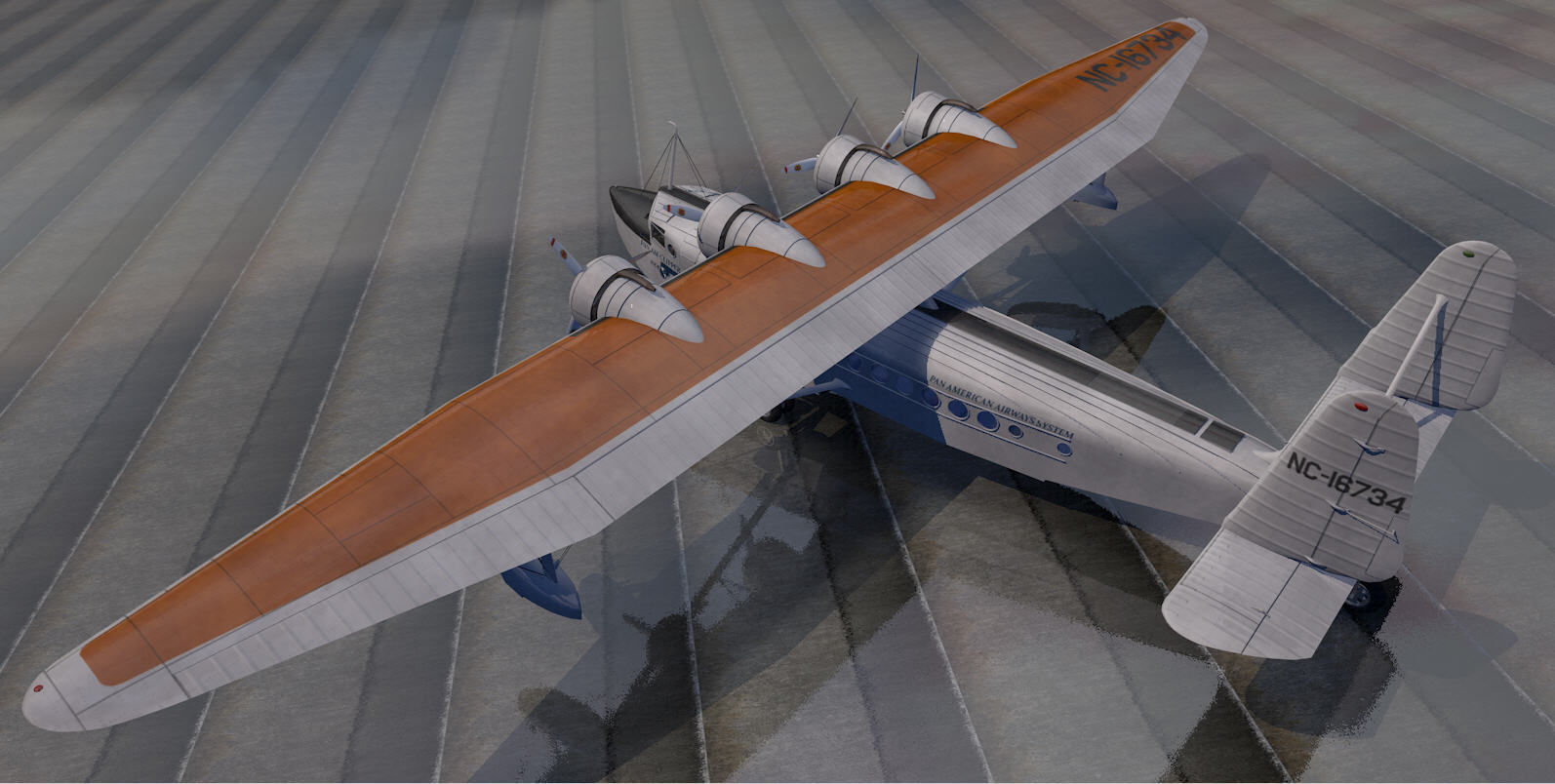 Sikorsky S-42 Pan Am Clipper 3D model_1