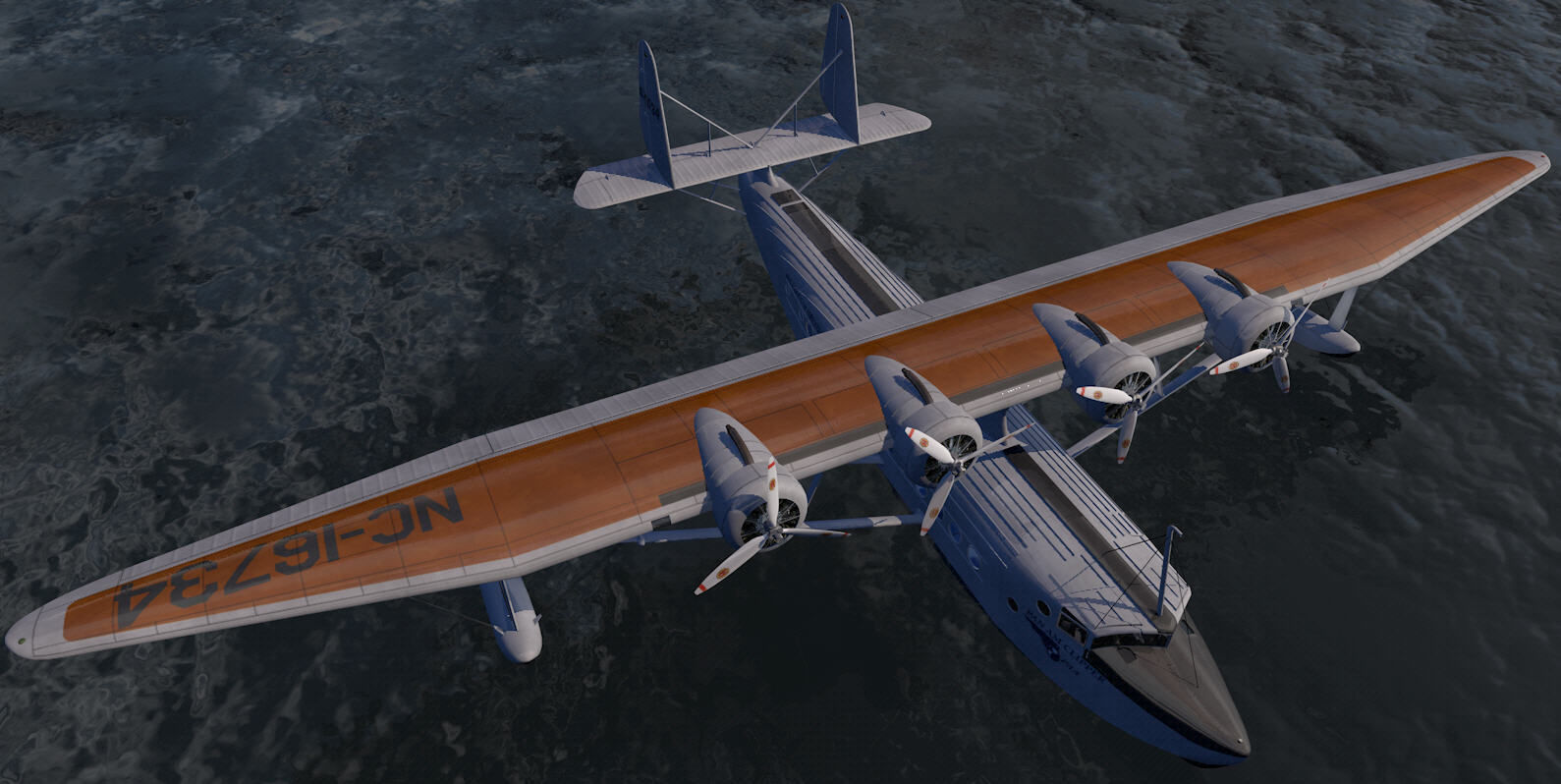 Sikorsky S-42 Pan Am Clipper 3D model_6