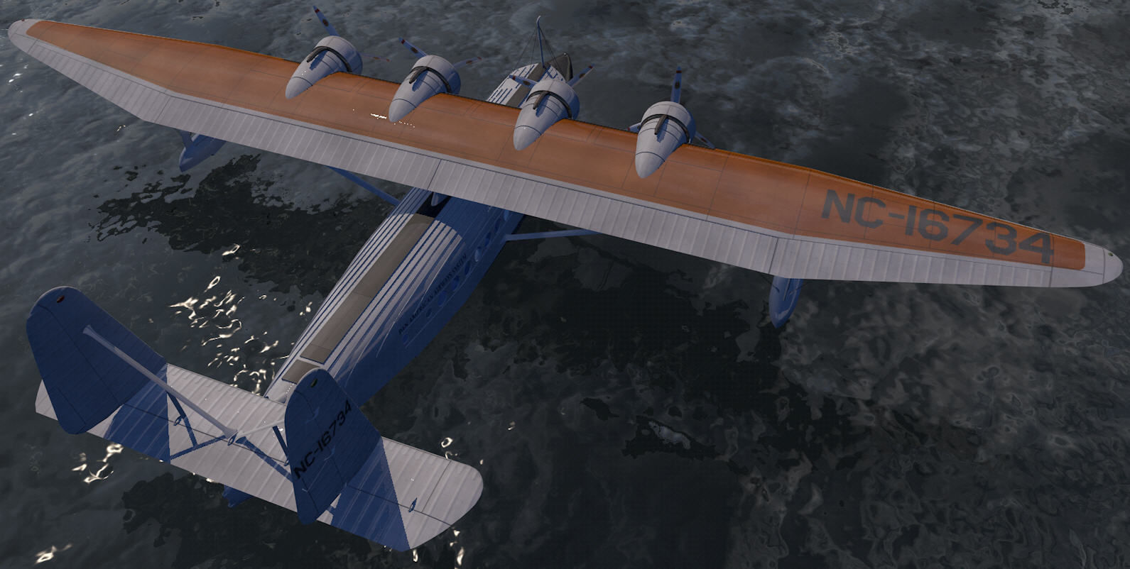 Sikorsky S-42 Pan Am Clipper 3D model_5