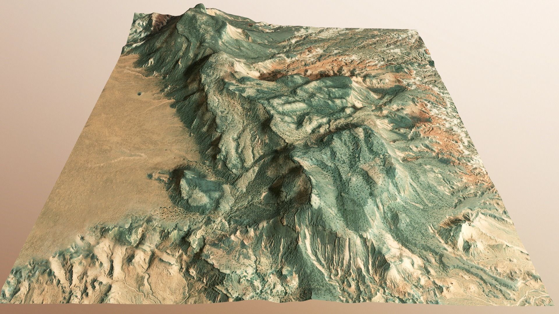 Mountains Terrain Surface Landscape Environment  PBR 13 Low-poly 3D model_20