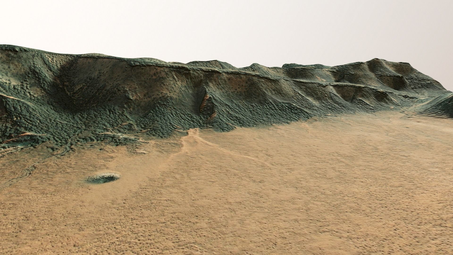 Mountains Terrain Surface Landscape Environment  PBR 13 Low-poly 3D model_18