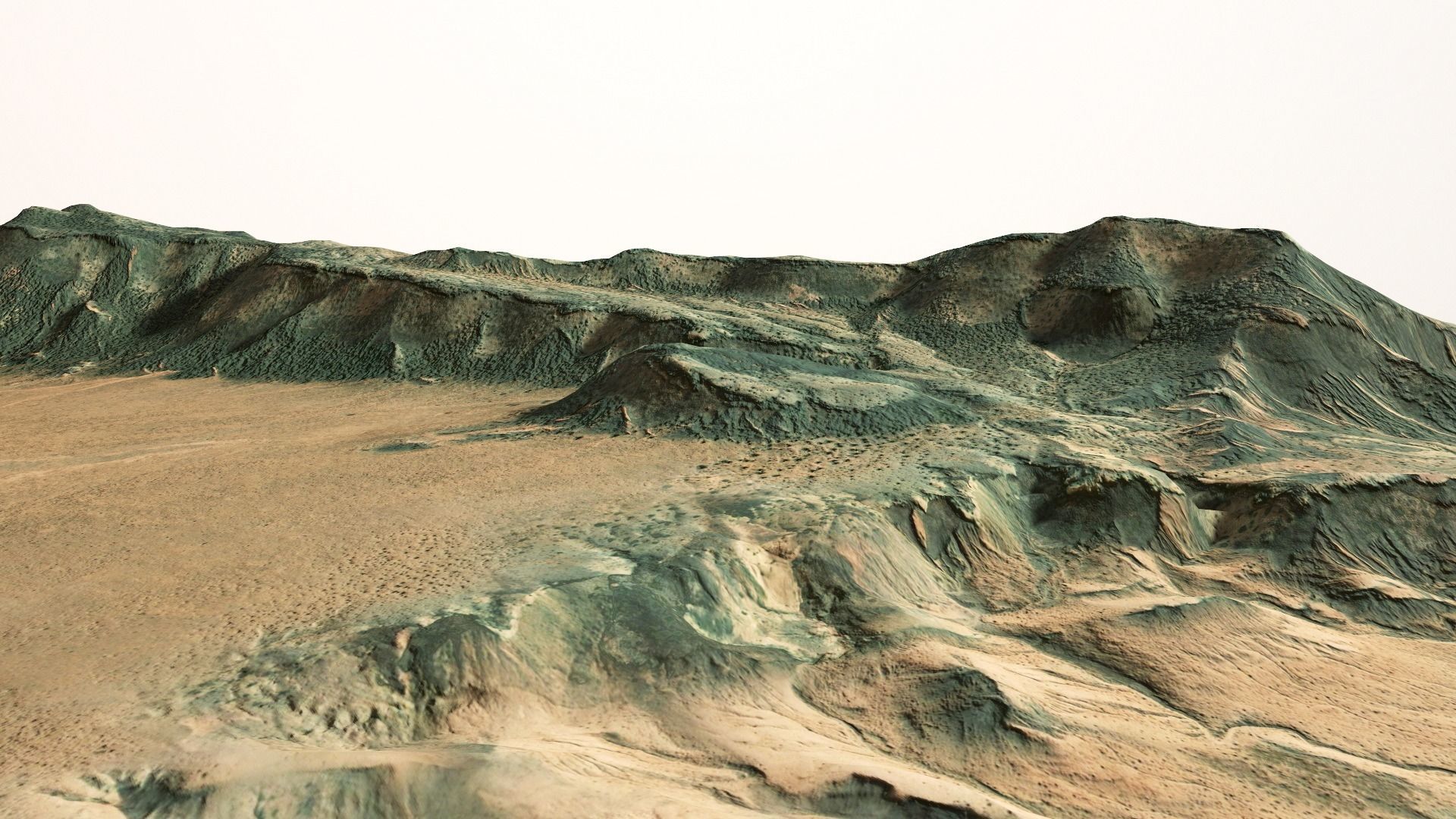 Mountains Terrain Surface Landscape Environment  PBR 13 Low-poly 3D model_16