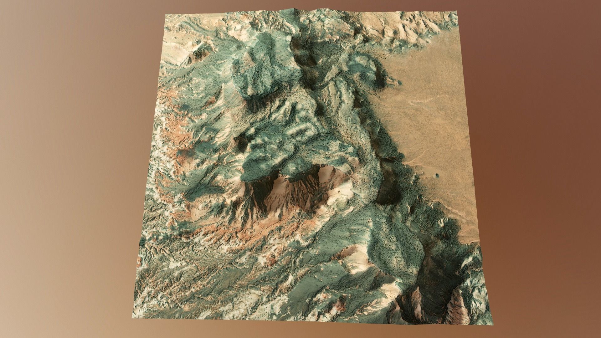 Mountains Terrain Surface Landscape Environment  PBR 13 Low-poly 3D model_19