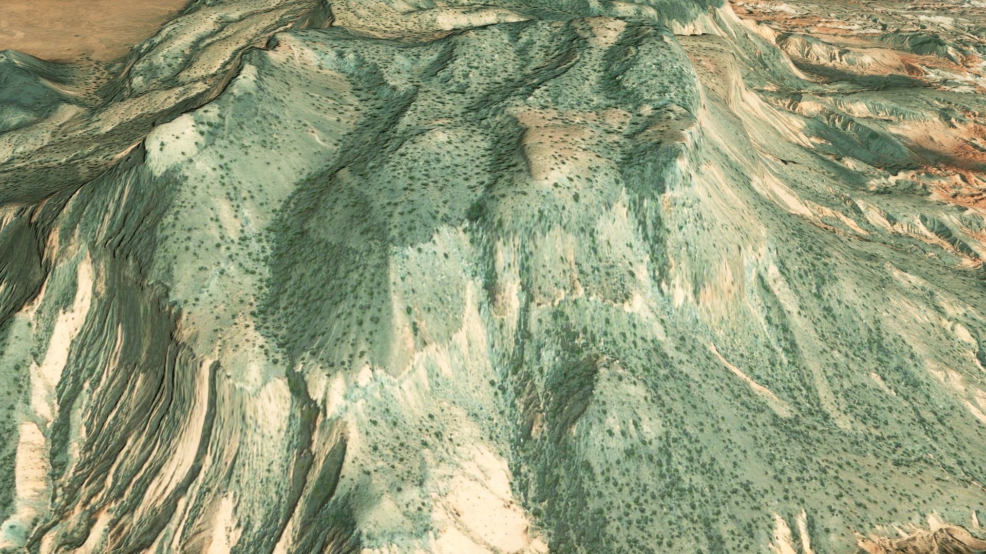 Mountains Terrain Surface Landscape Environment  PBR 13 Low-poly 3D model_15