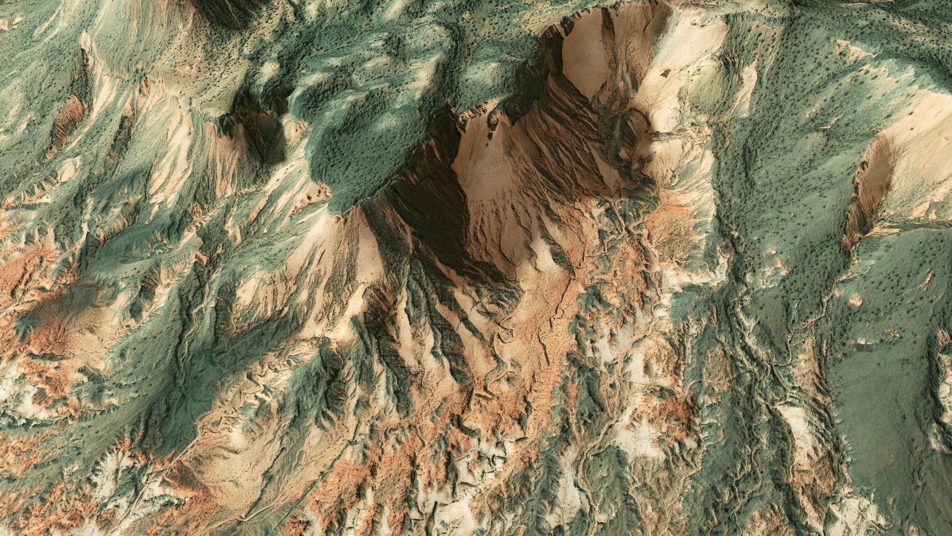 Mountains Terrain Surface Landscape Environment  PBR 13 Low-poly 3D model_9