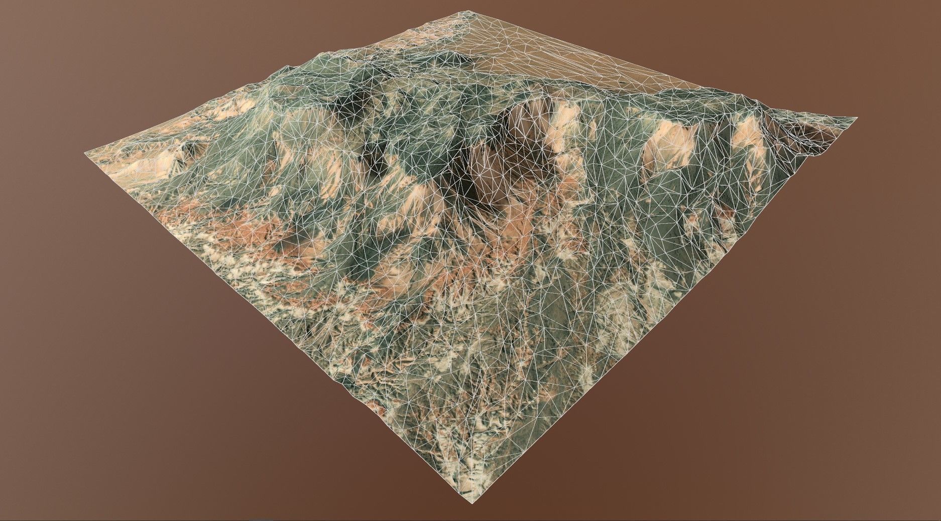 Mountains Terrain Surface Landscape Environment  PBR 13 Low-poly 3D model_25
