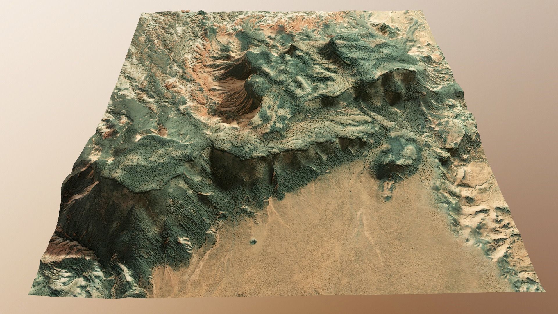 Mountains Terrain Surface Landscape Environment  PBR 13 Low-poly 3D model_24