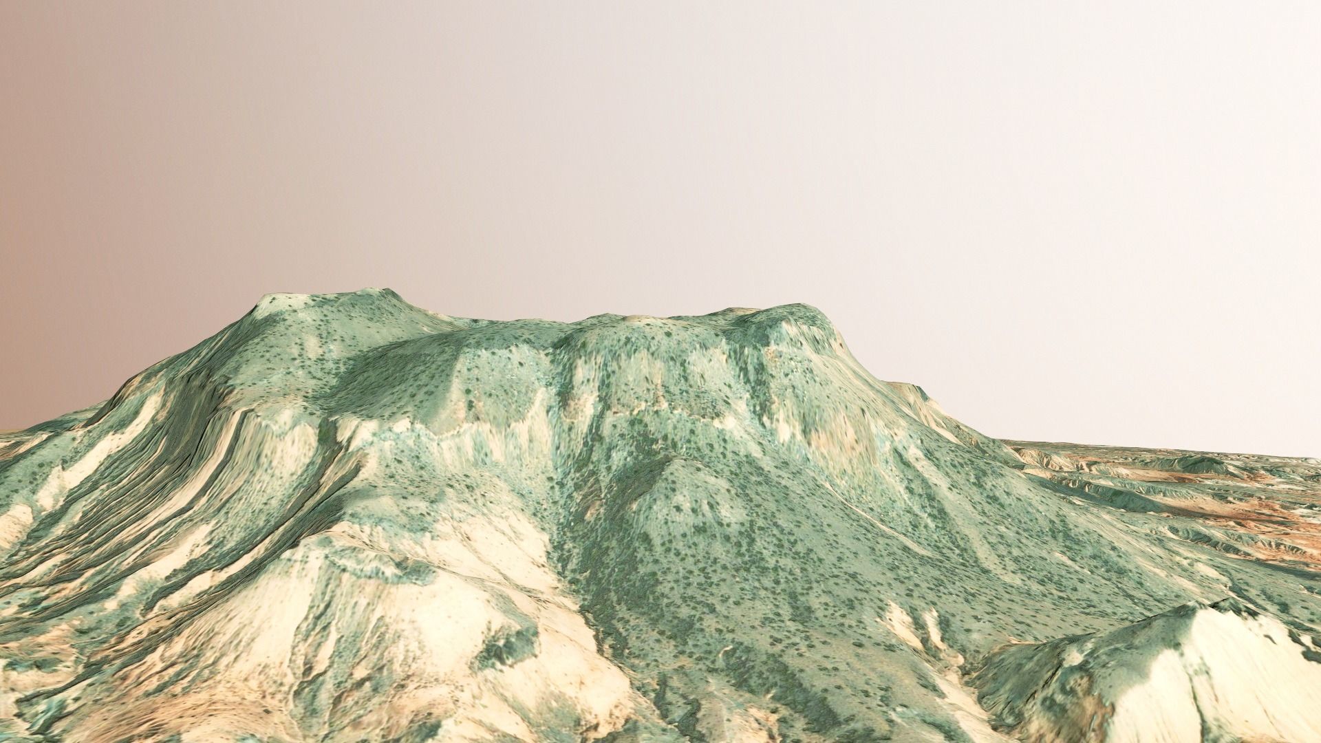 Mountains Terrain Surface Landscape Environment  PBR 13 Low-poly 3D model_3