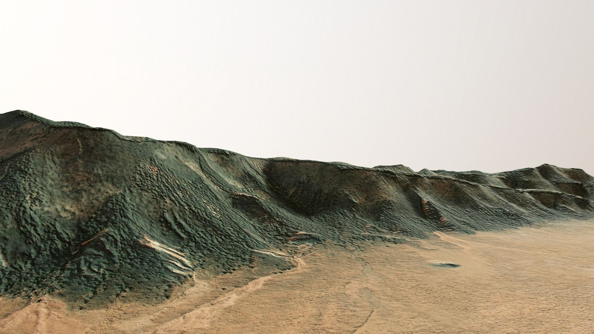 Mountains Terrain Surface Landscape Environment  PBR 13 Low-poly 3D model_2