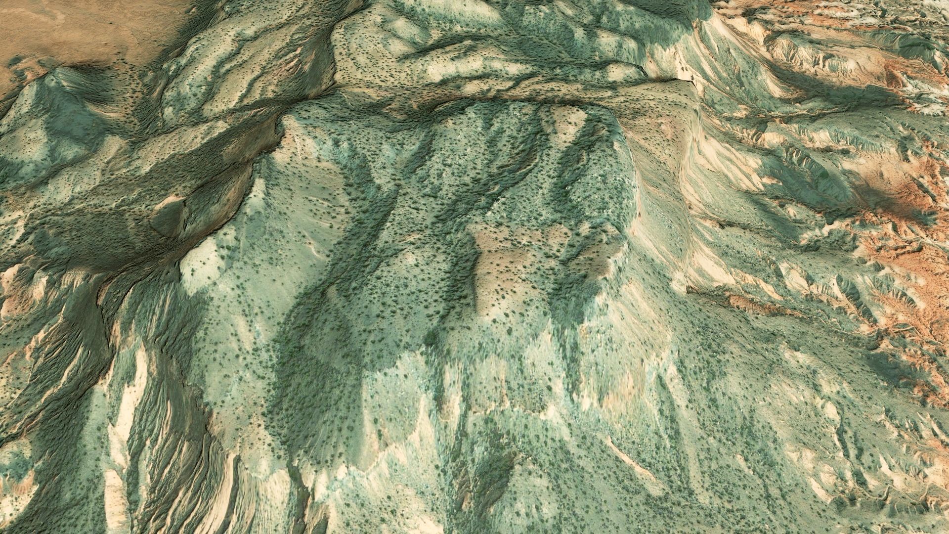 Mountains Terrain Surface Landscape Environment  PBR 13 Low-poly 3D model_4