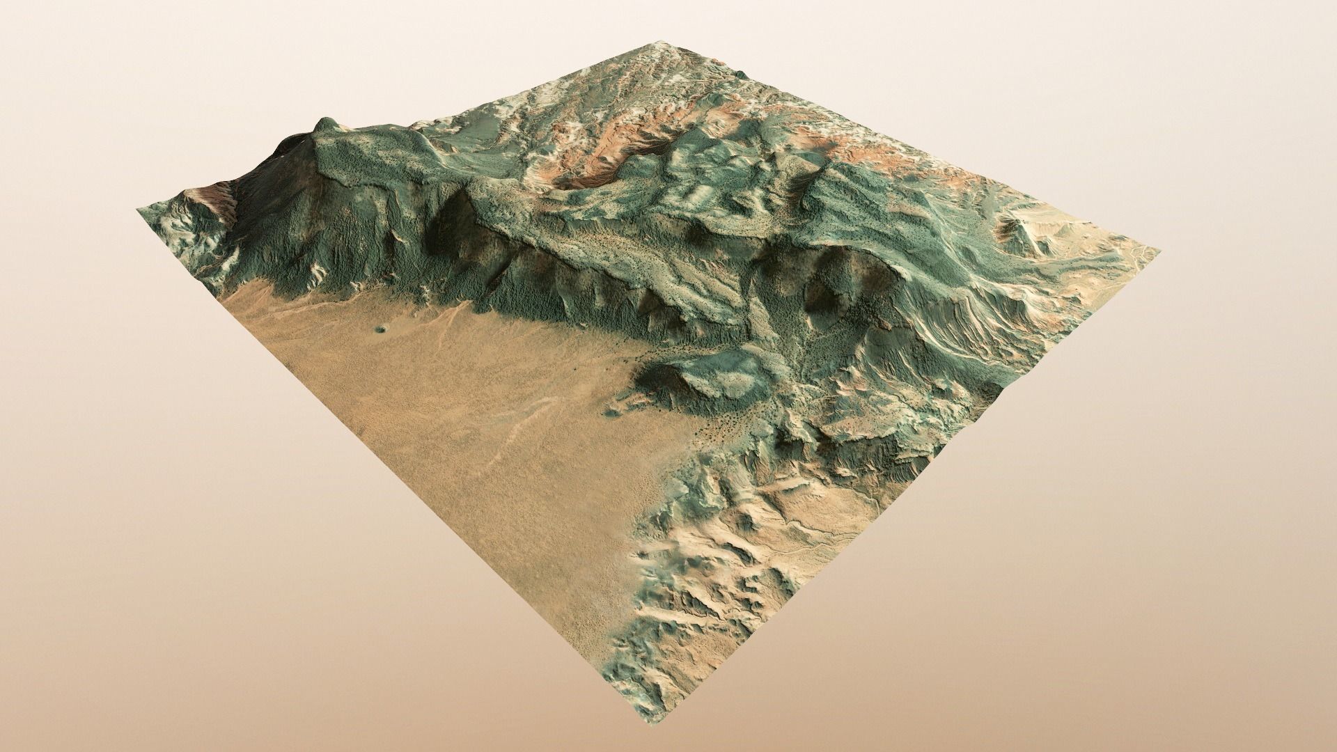 Mountains Terrain Surface Landscape Environment  PBR 13 Low-poly 3D model_23