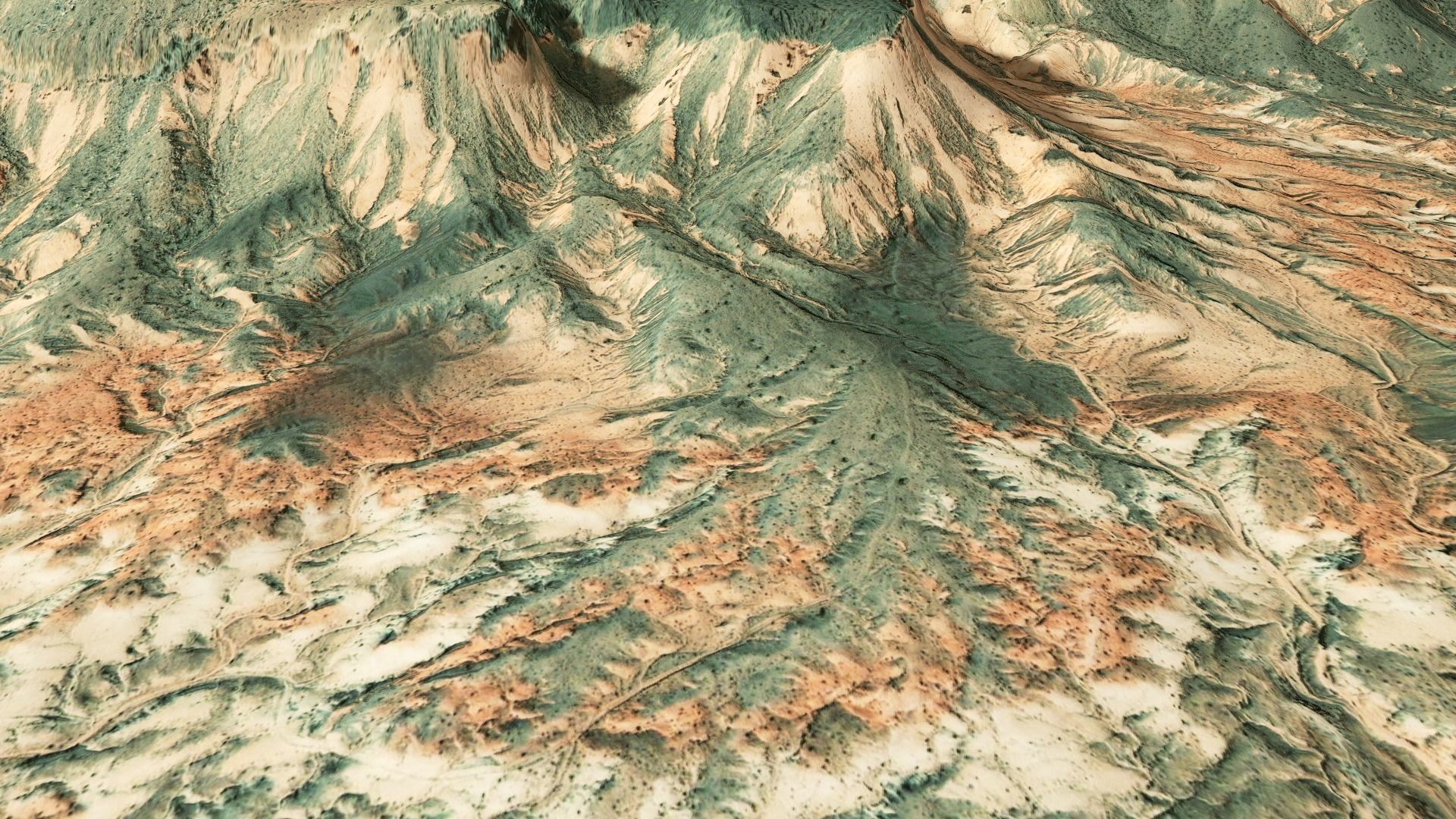 Mountains Terrain Surface Landscape Environment  PBR 13 Low-poly 3D model_11