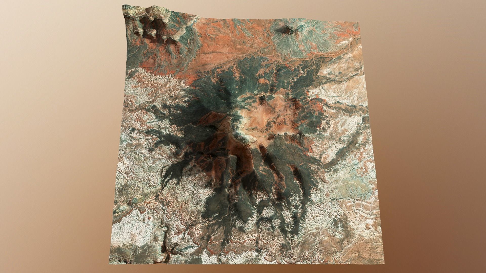 Mountains Surface Terrain Landscape Environment PBR 14 Low-poly 3D model_19