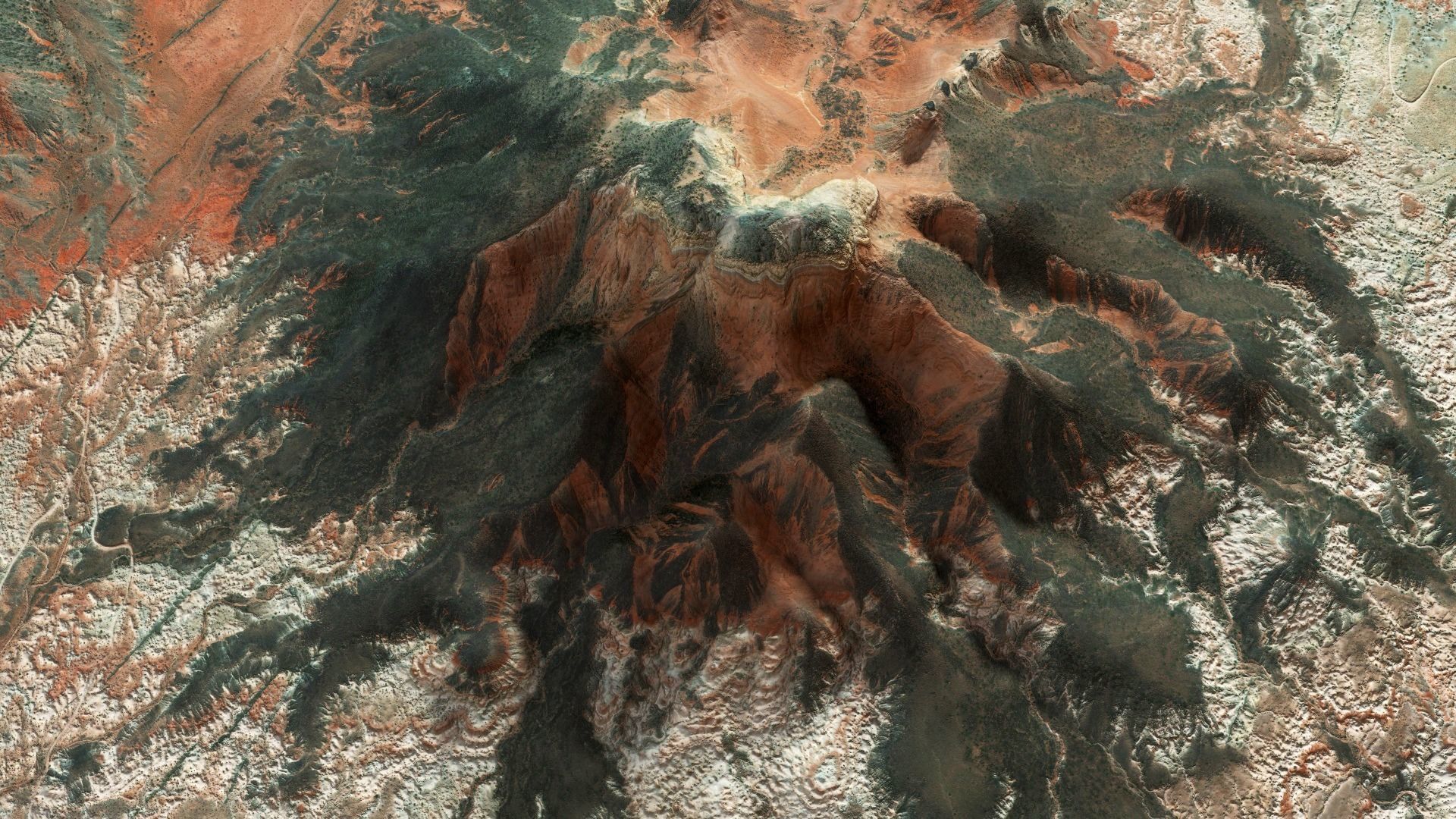 Mountains Surface Terrain Landscape Environment PBR 14 Low-poly 3D model_9