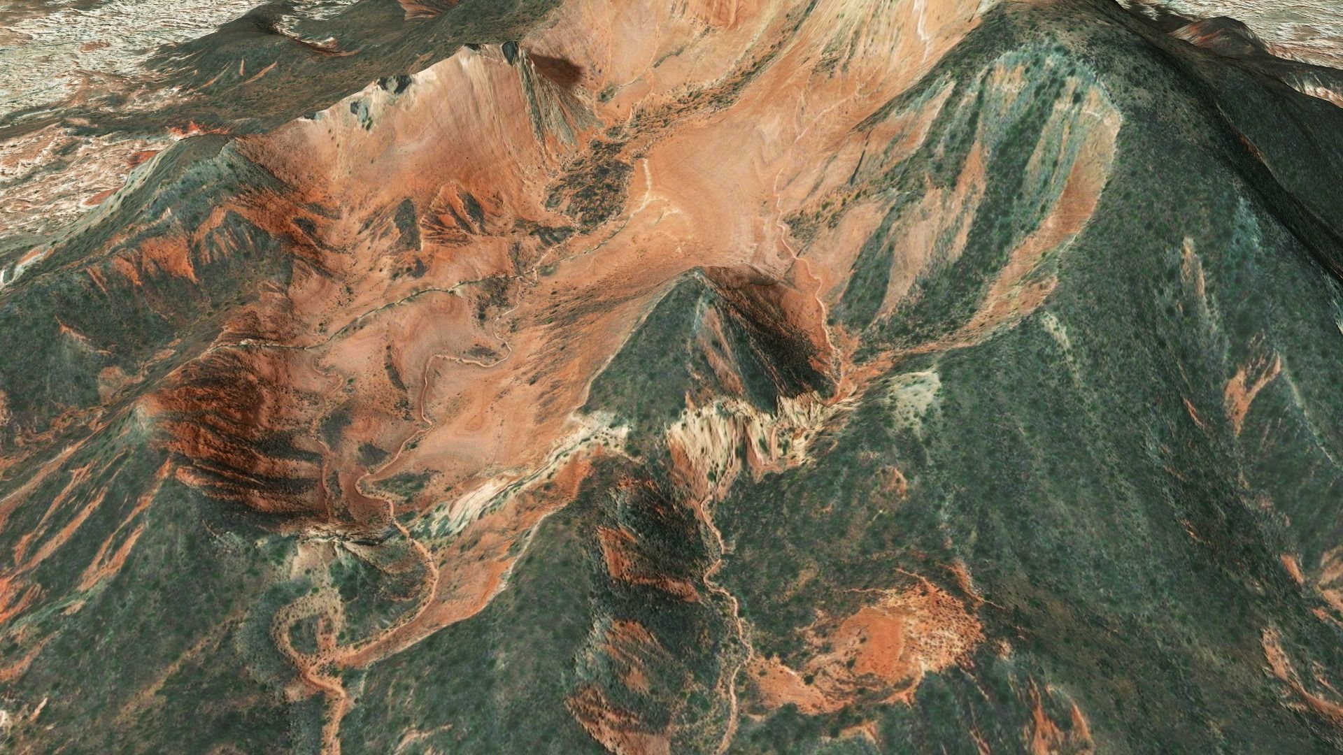 Mountains Surface Terrain Landscape Environment PBR 14 Low-poly 3D model_12