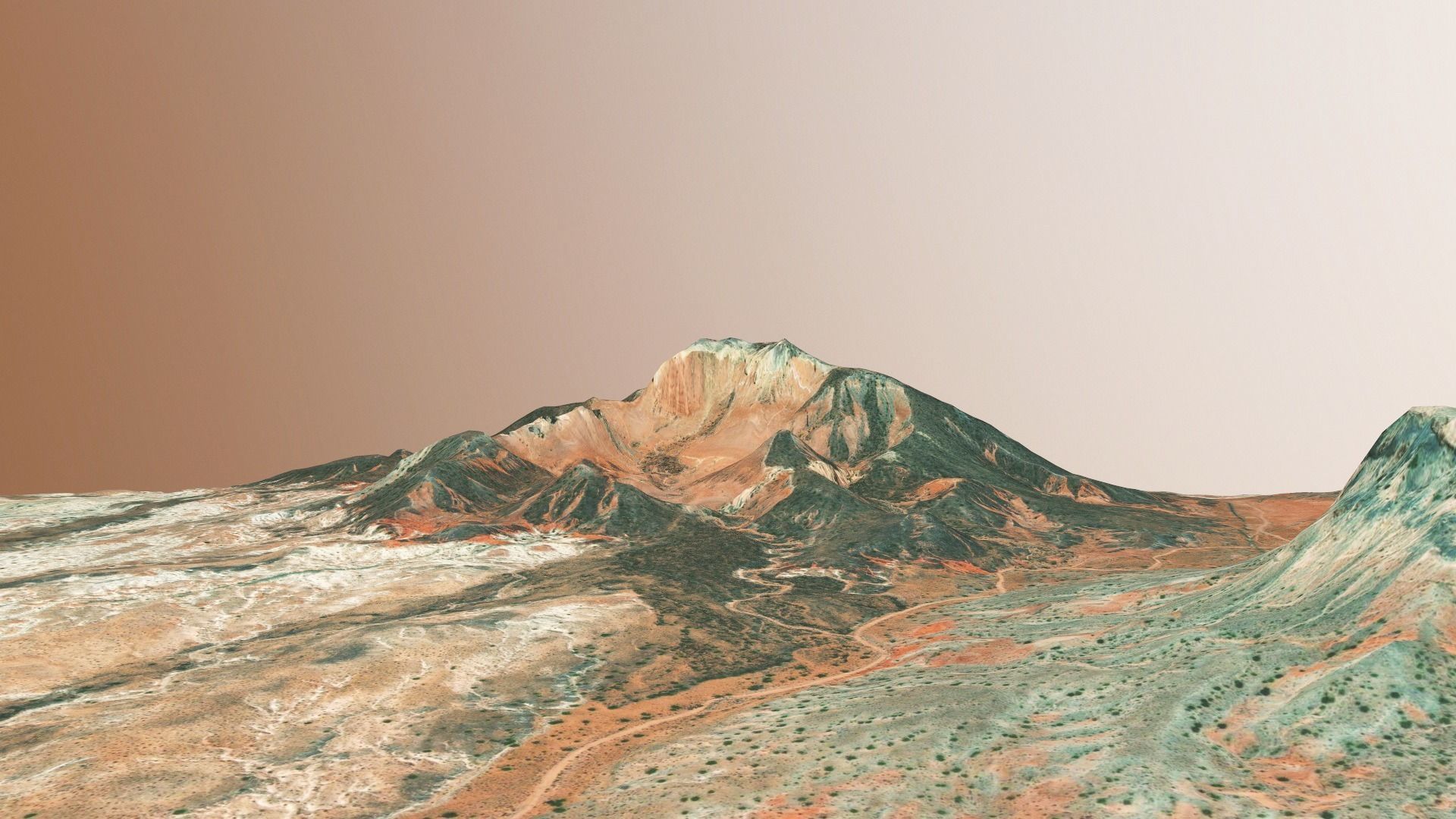Mountains Surface Terrain Landscape Environment PBR 14 Low-poly 3D model_17