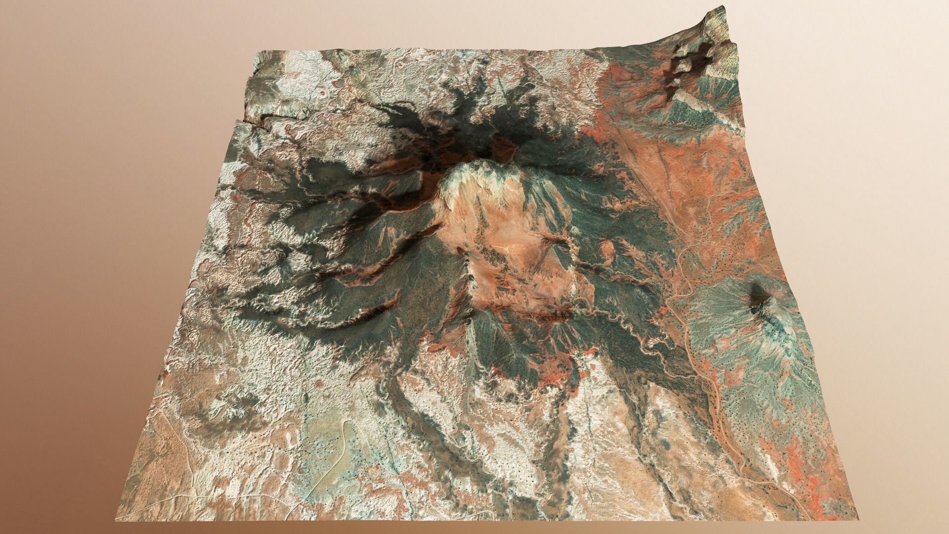 Mountains Surface Terrain Landscape Environment PBR 14 Low-poly 3D model_24