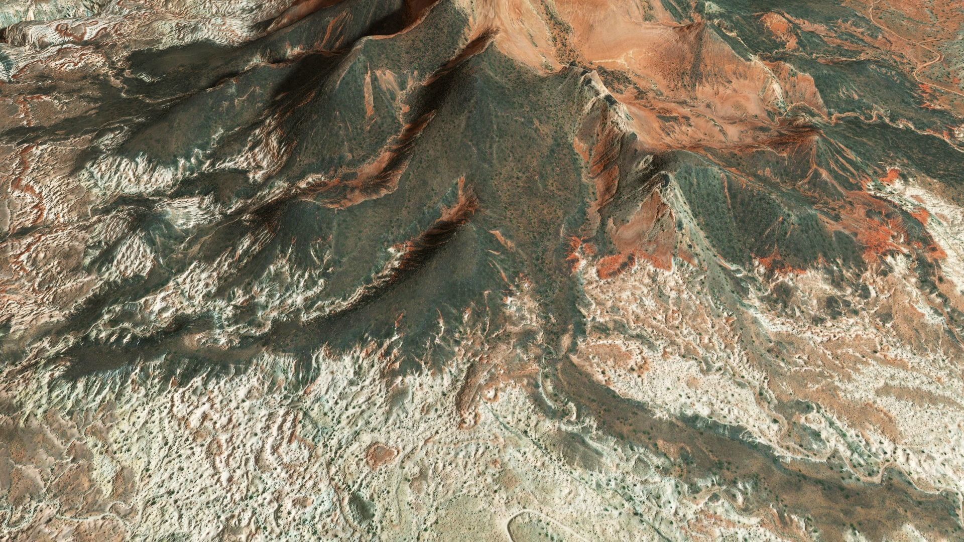 Mountains Surface Terrain Landscape Environment PBR 14 Low-poly 3D model_7