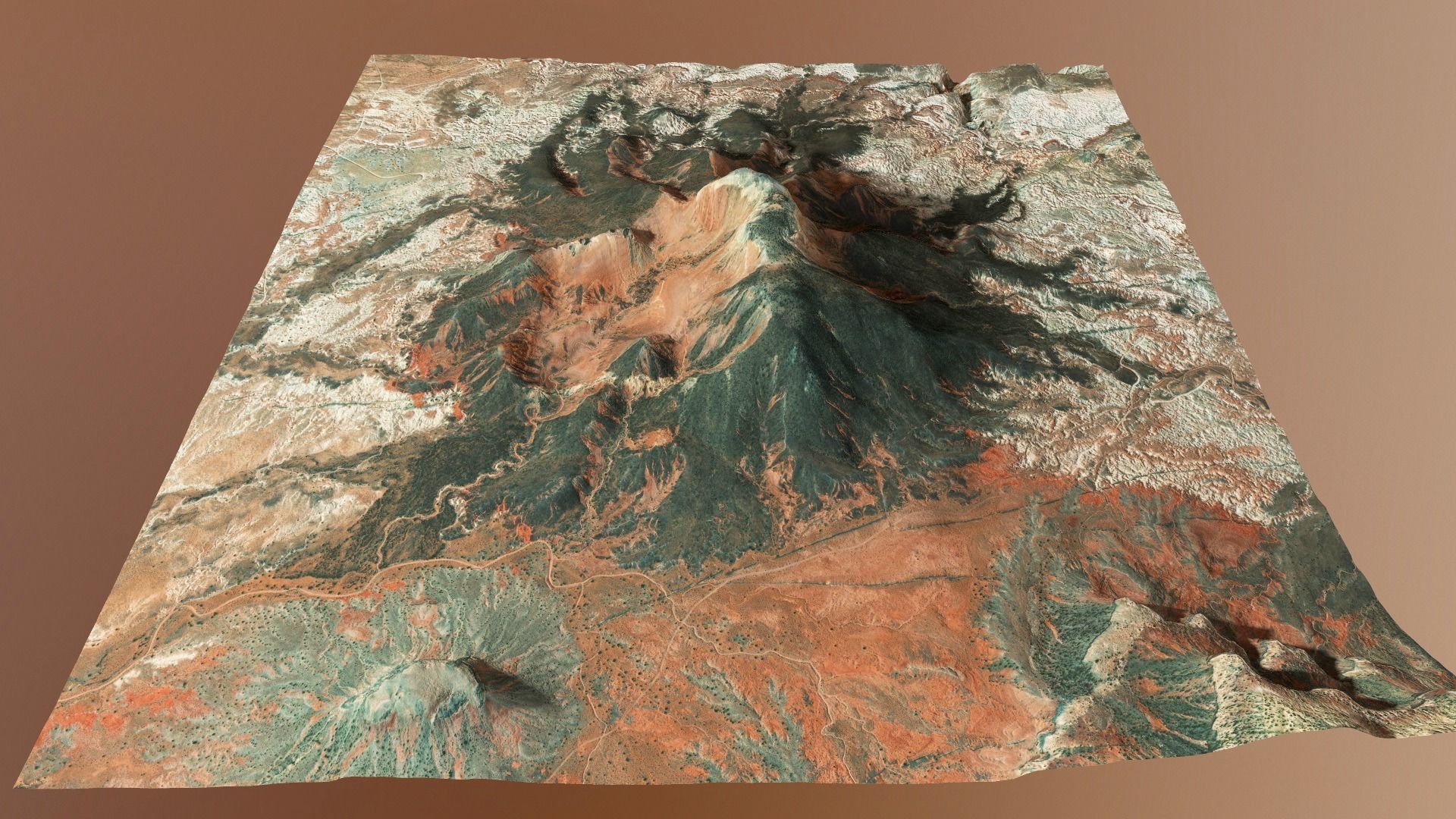 Mountains Surface Terrain Landscape Environment PBR 14 Low-poly 3D model_20