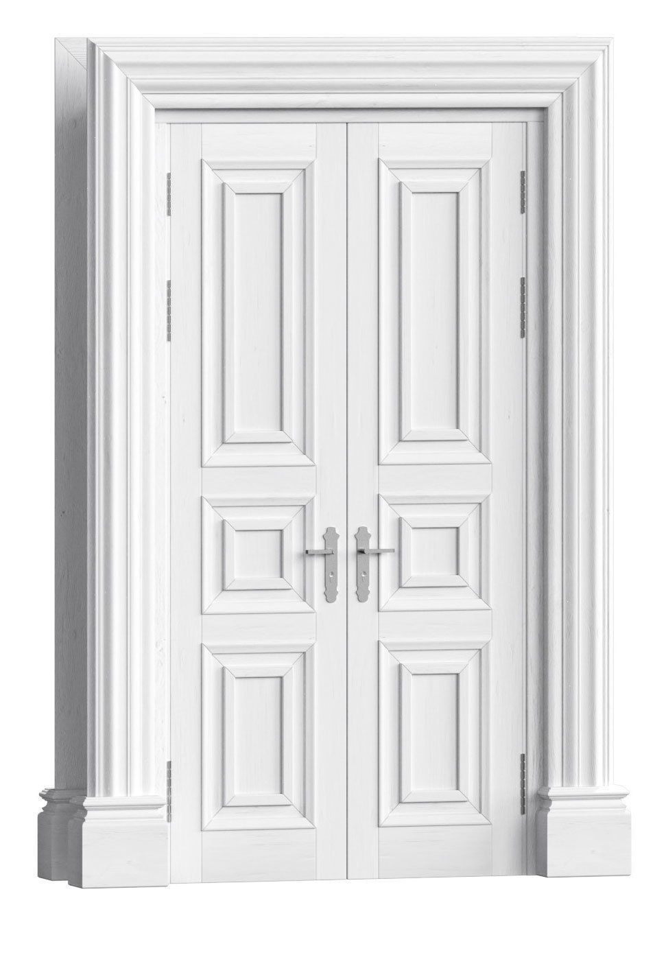 Classic doors set 3D model_8