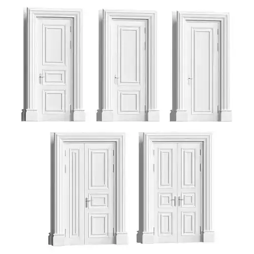 Classic doors set 3D model