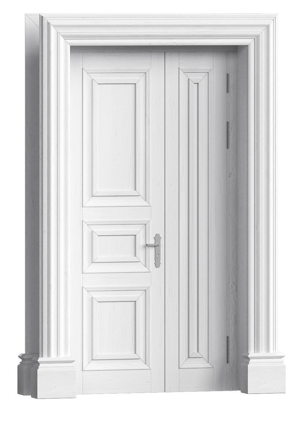 Classic doors set 3D model_13