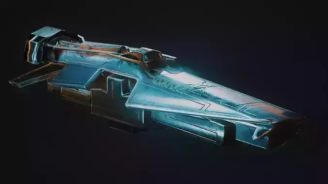 Game-ready Spaceship