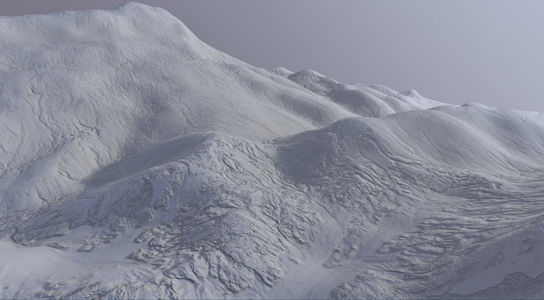 Desert Mountain Rocks Landscape Terrain Cliff PBR  07 Low-poly 3D model_25