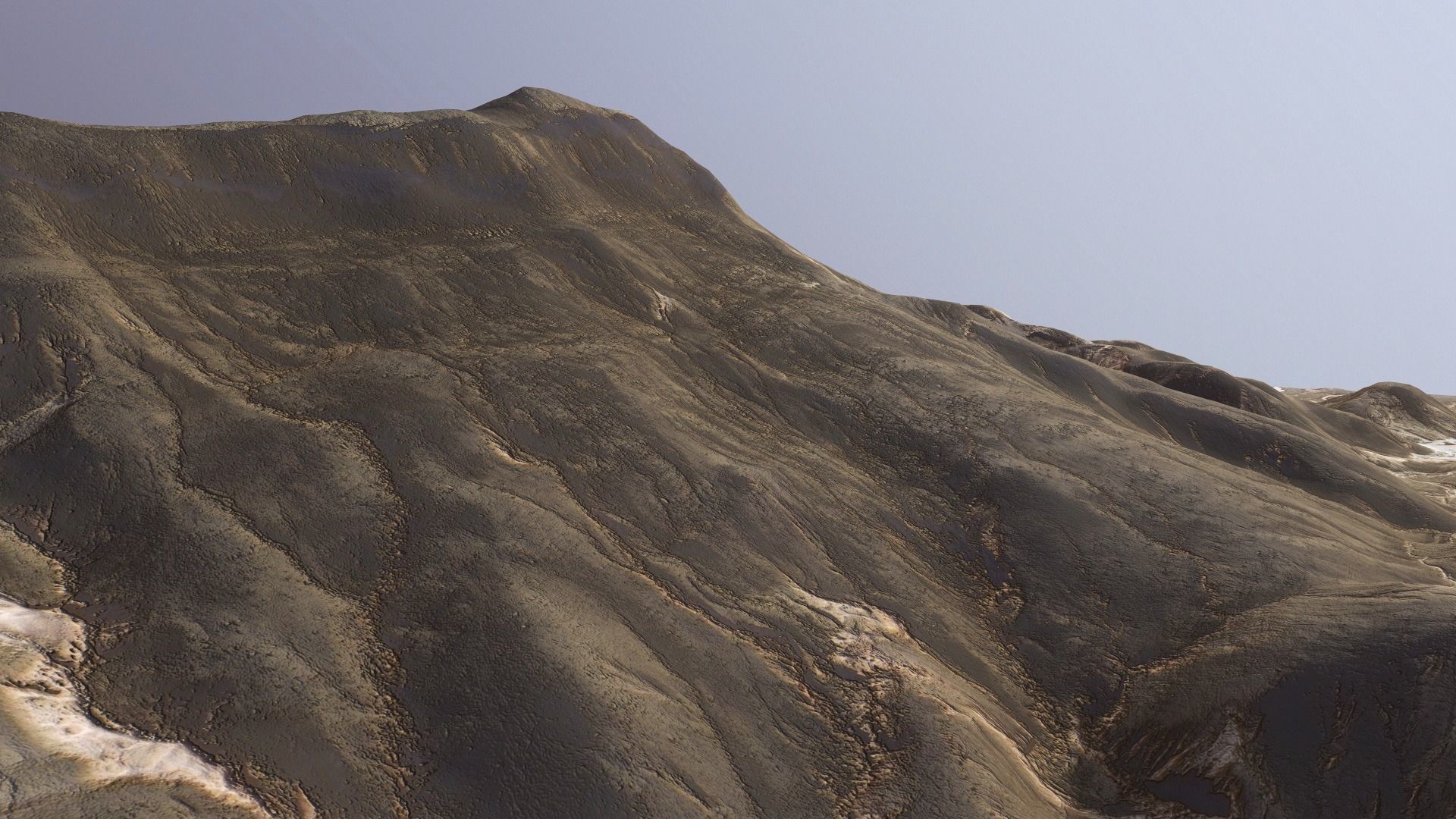 Desert Mountain Rocks Landscape Terrain Cliff PBR  07 Low-poly 3D model_18