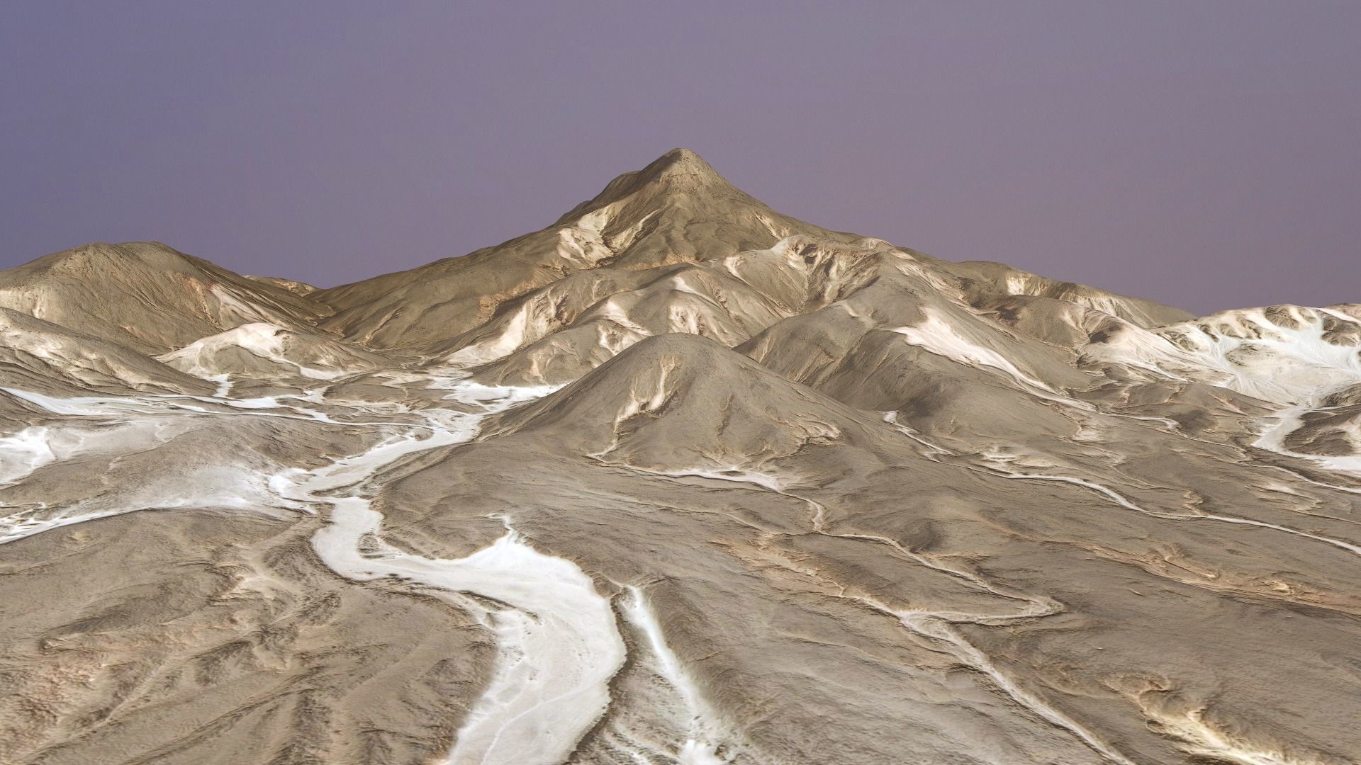 Desert Mountain Rocks Landscape Terrain Cliff PBR  07 Low-poly 3D model_5