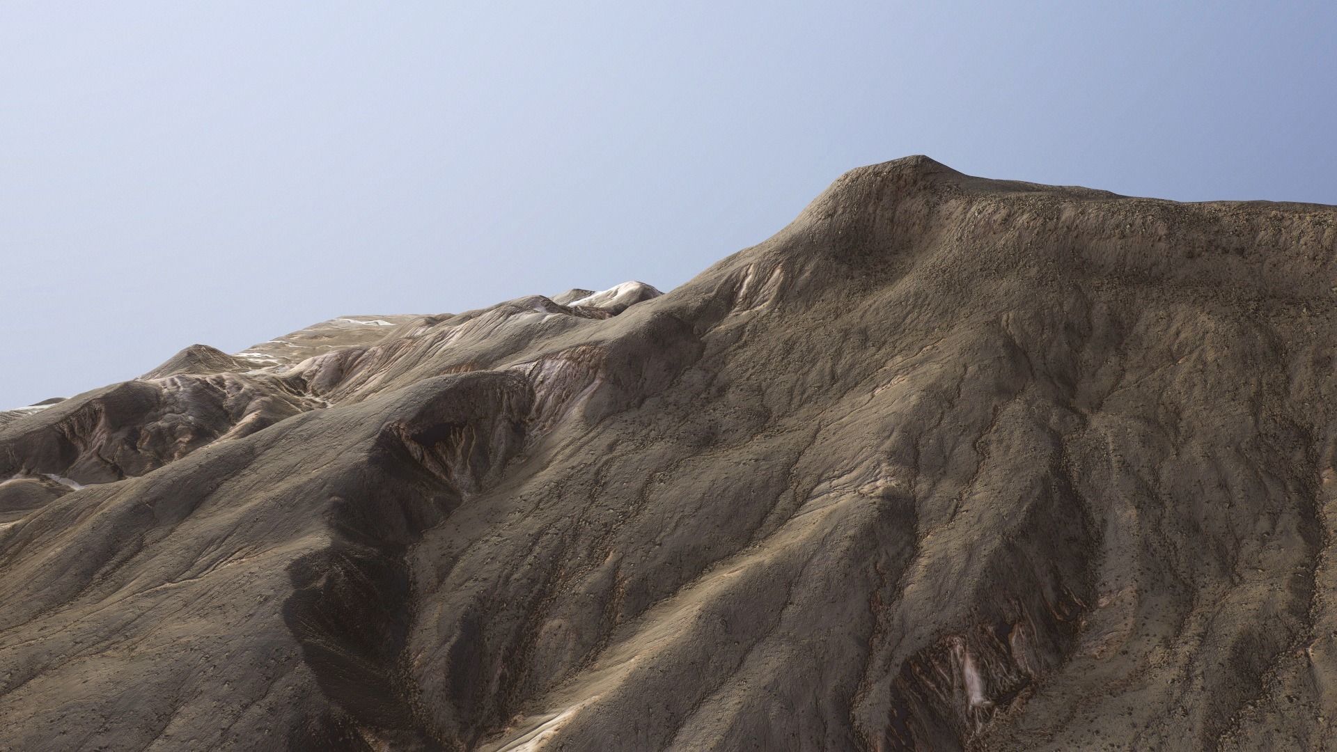 Desert Mountain Rocks Landscape Terrain Cliff PBR  07 Low-poly 3D model_2