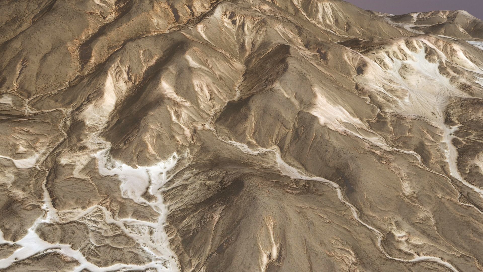 Desert Mountain Rocks Landscape Terrain Cliff PBR  07 Low-poly 3D model_4