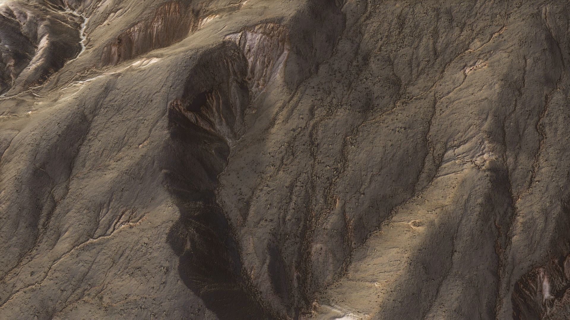 Desert Mountain Rocks Landscape Terrain Cliff PBR  07 Low-poly 3D model_11