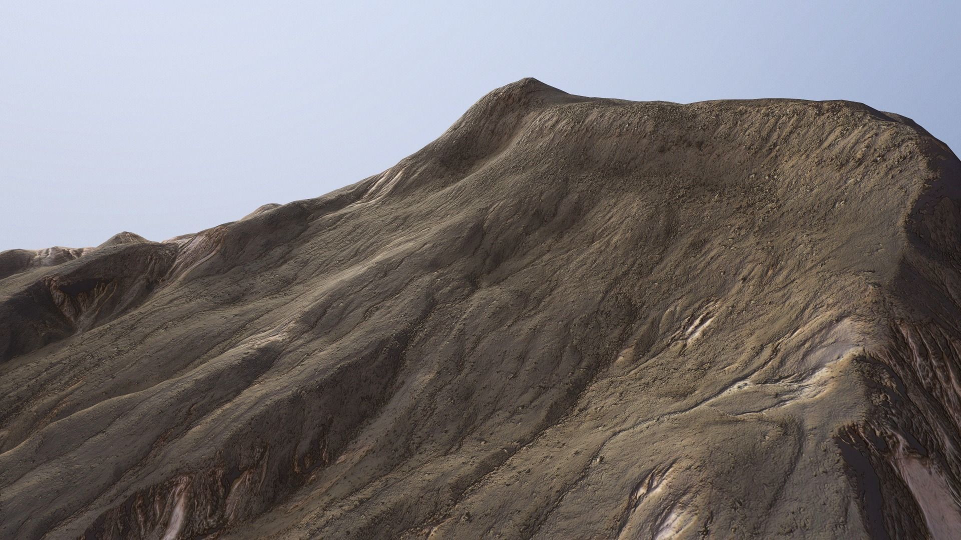 Desert Mountain Rocks Landscape Terrain Cliff PBR  07 Low-poly 3D model_17