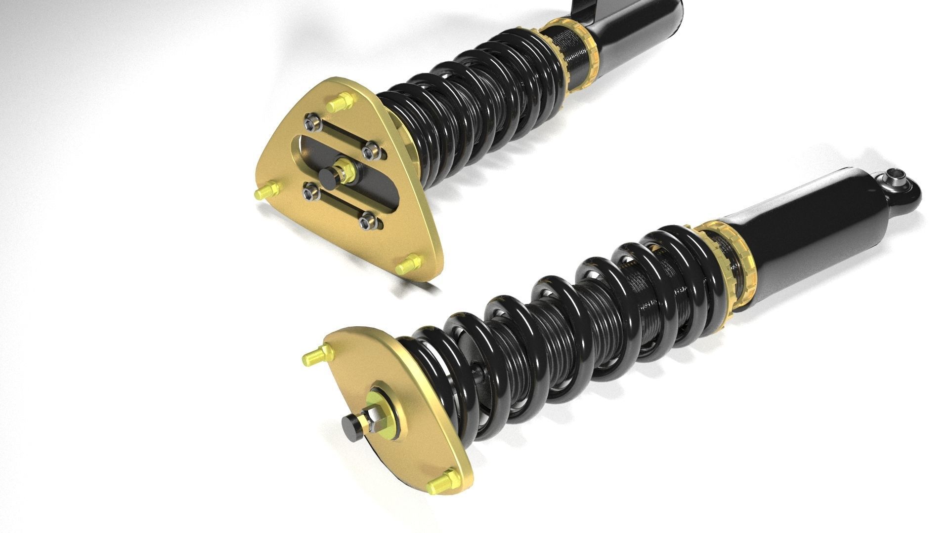BC Racing Coilover 3D 3D model_1