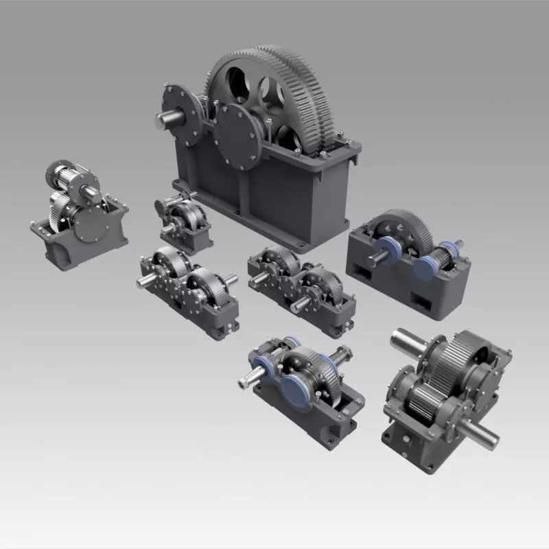 Gearbox set 3D model